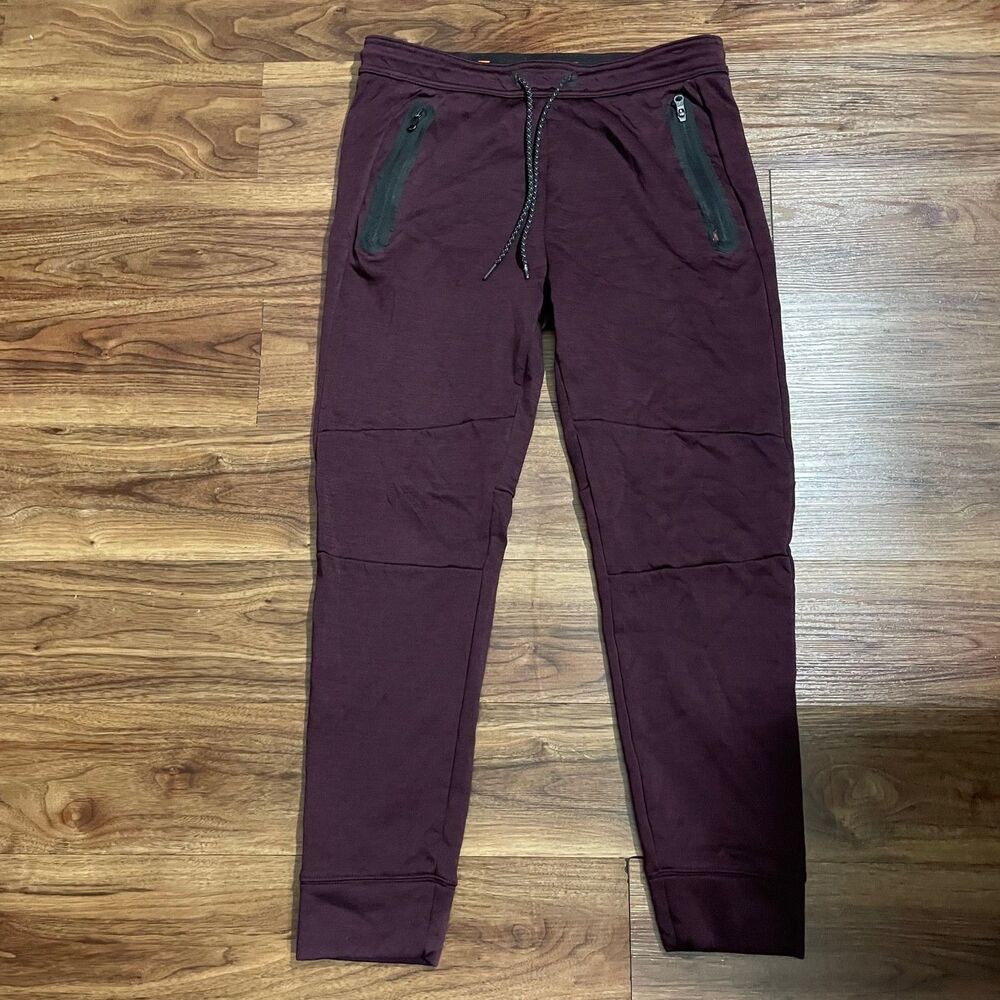 American Eagle Active Flex Joggers Purple Sweatpants Stretch Drawstring Men's MT